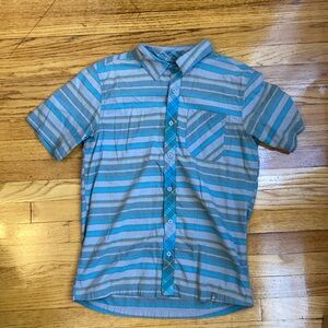 Smartwool Striped Button Down T-Shirt